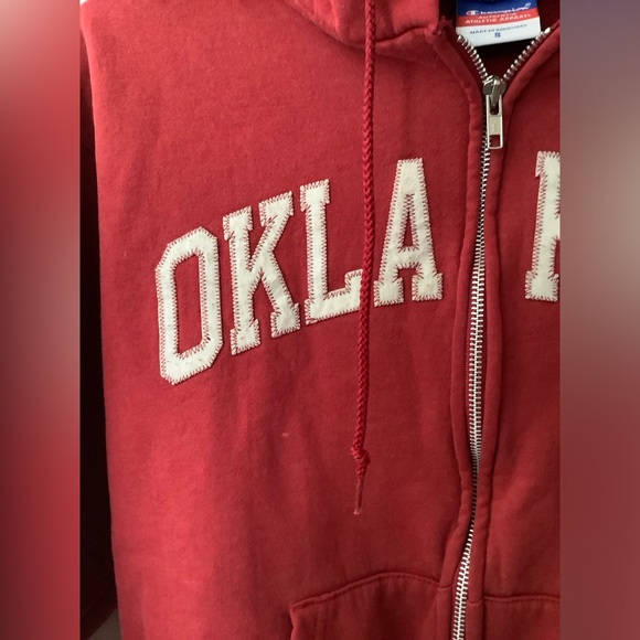 OU University of Oklahoma Zip Hoodie by Champion unisex small - Picture 4 of 7